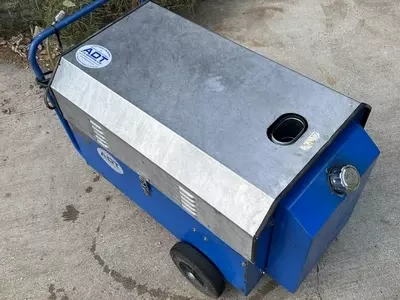 Nilfisk DTE 500HM diesel hot pressure washer after contaminated fuel system repair in Leicester.